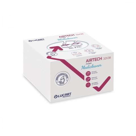 Panni multiuso piegati Airtech Medicleaner Lucart Professional 32x38 mm - conf.…