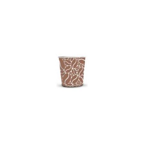 Bicchieri in carta e PE Dopla Green serigrafati ''MOKA'' - 180 ml / 6 oz bianco…