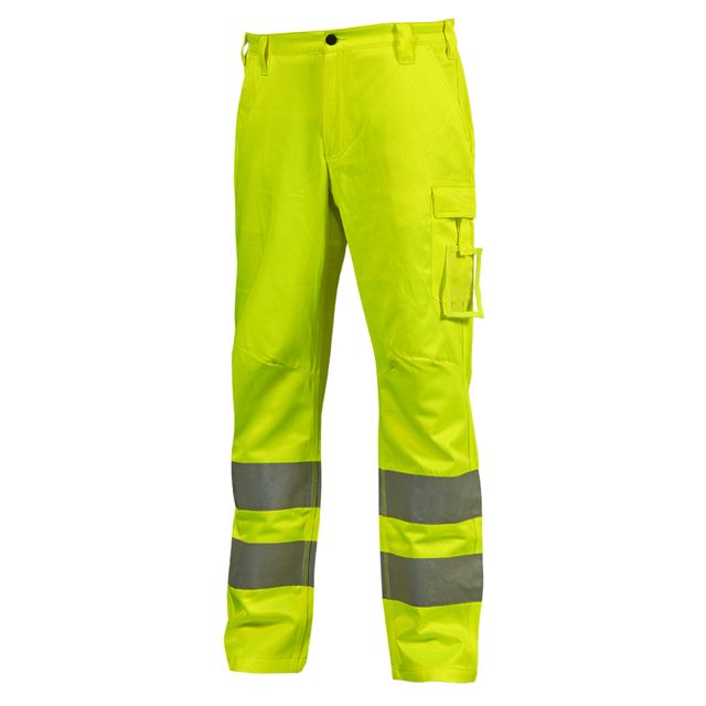 Pantaloni alta visibilità Vega - taglia XL - giallo fluo - U-Power
