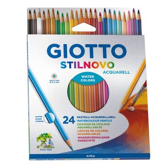 Pastelli Stilnovo Acquarell - diametro mina 3,3 mm - Giotto - astuccio 24 pezzi