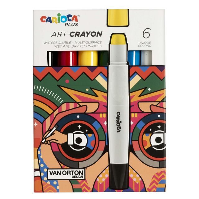 Pastello a cera Art Crayon - Ø 10 mm x 138 mm - colori assortiti - Carioca Plus…
