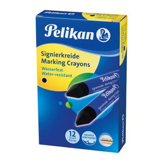 Pastello industriale 762 - nero - Pelikan - scatola 12 pezzi