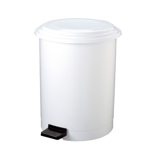 Pattumiera a pedale Ruf - PP - 40 L - diametro 44,5 cm - altezza 54 cm - bianco…