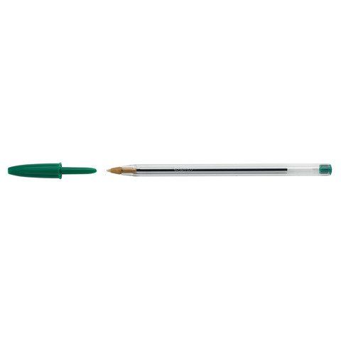 Penna a sfera Cristal - punta media 1,0mm - verde - Bic - conf. 50 pezzi