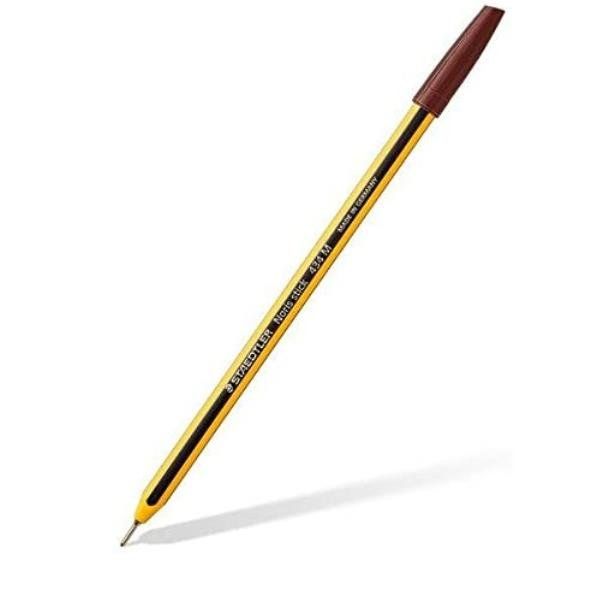 Penna a sfera Noris Stick - punta 1,0mm - marrone - Staedtler - conf. 10 pezzi