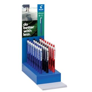 Penna a sfera Rexgrip - punta 1.0 mm - colori assortiti - Pilot - expo 40 pezzi