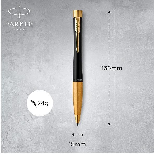 Penna a sfera Twist Urban Muted Black GT - punta M - Parker