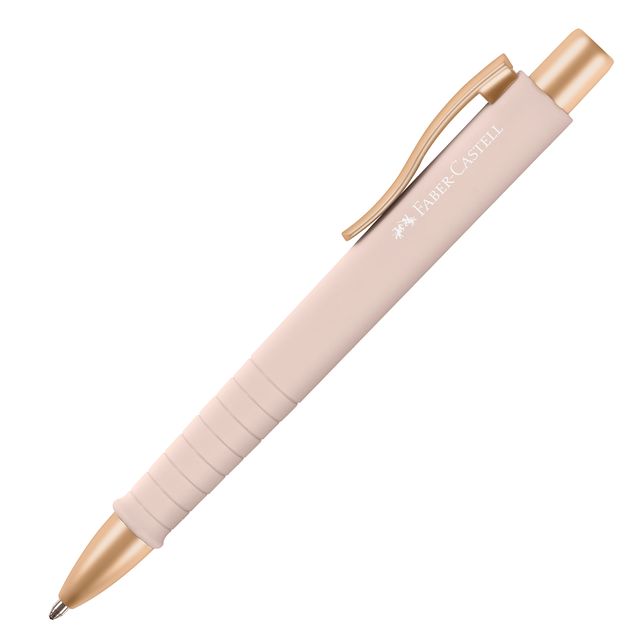 Penna a sfera a scatto Poly Ball Urban - punta 0,7 mm - fusto pale rose - Faber…