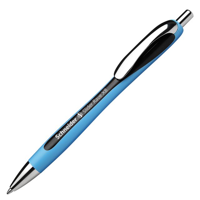 Penna a sfera a scatto Slider Rave - punta XB - nero - Schneider