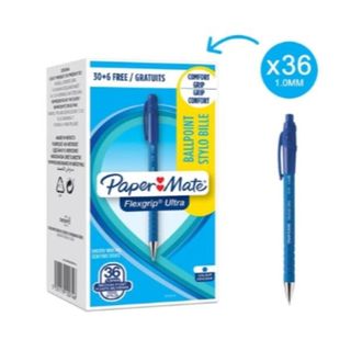 Penna a sfera a scatto ecologica Paper Mate FlexGrip Ultra Recycled blu 1 mm