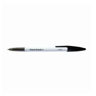 Penna a sfera con cappuccio 045 - punta 1,0 mm - nero - Papermate - busta 8 pez…