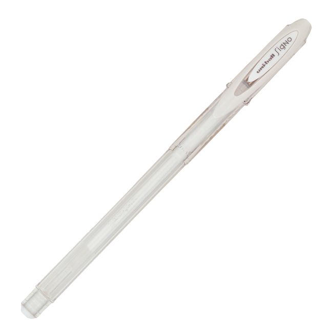 Penna a sfera gel con cappuccio Uni Ball Signo M120 - punta 0,7mm - bianco - Un…