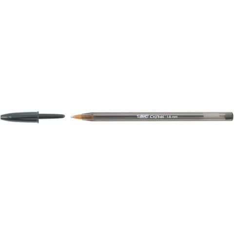 Penna sfera Cristal Large - punta 1,6 mm - nero - Bic - conf. 50 pezzi
