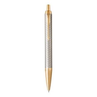 Penna sfera IM Premium Grey Metal Chiselled - punta M - Parker