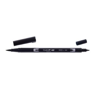 Pennarello Dual Brush N15 - nero - Tombow