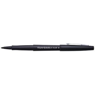 Pennarello Flair Nylon - punta feltro - 1,10mm - nero - Papermate