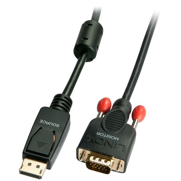 PARTI DI RICAMBIO LINDY 0.5M DISPLAYPORT TO VGA