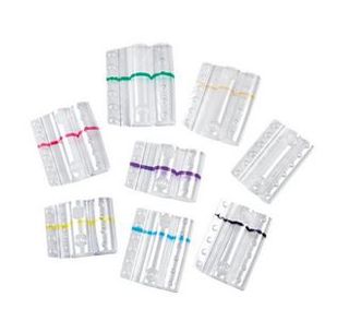 Blister portamonete - 2 euro - fascia viola - Iternet - sacchetto da 100 blister