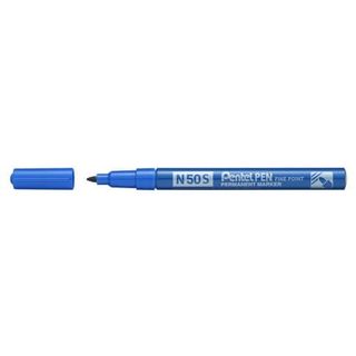 Pentel PEN N50 S - Marcatore - permanente - blu - 1 mm - fine