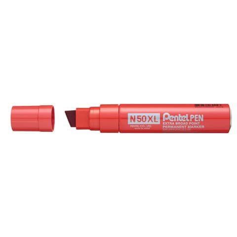 Pentel PEN N50 XL - Marcatore - permanente - rosso - ultra spesso