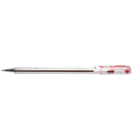 Pentel Superb - Penna a sfera - rosso - inchiostro a base olio - 0.7 mm - fine