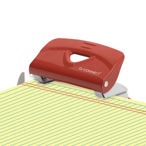 Perforatore a due fori Q-Connect 10 fogli rosso KF14216