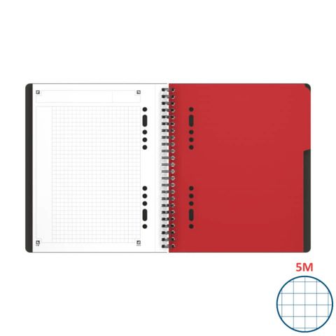 Blocchi spiralati OXFORD International Activebook A5+ grigio/arancio quadretti …