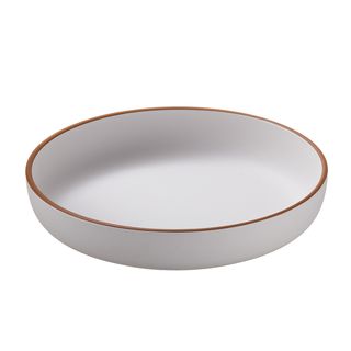 Piatto fondo rPET D21x3,8cm bianco Leone