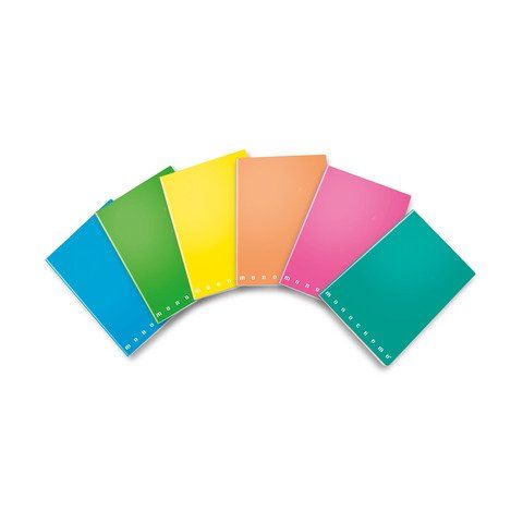 Pigna Monocromo Fluo - Quaderno - graffettato - A4 - 42 fogli - righe - disponi…