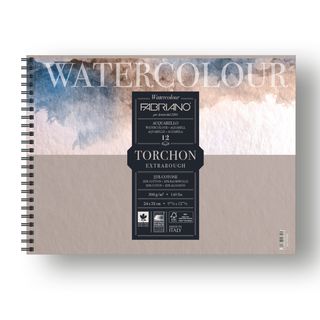 Blocco Watercolour Torchon - 24 x 32 cm - 12 fogli - 300 gr - spiralato - Fabri…