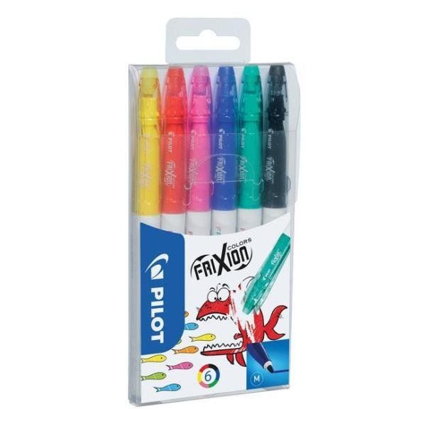Pilot FriXion Colors - Marcatore - nero, rosso, blu, verde, giallo, rosa - 0.63…