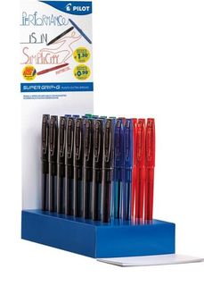 Pilot Super Grip-G - Penna a sfera - nero, rosso, blu, verde - 1.6 mm - ultra s…