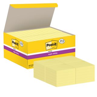Blocco foglietti Post-it Super Sticky - 622-SSCY-VP24-EU - 47,6 x 47,6 mm - gia…