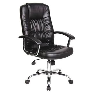 Poltrona direzionale nera ecopelle con braccioli Office Products Cyprus 2302336…