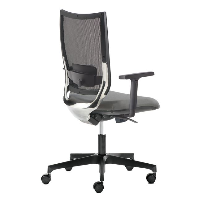 Poltrona semidirezionale Elite concept COTE - con braccioli regolabili - grigio…