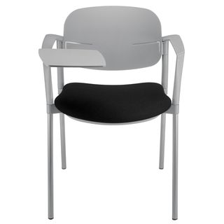 Poltroncina visitatore Step SPGPTT - con braccioli inclusi e tavoletta - nero -…