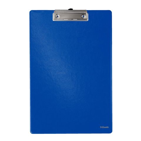 Portablocco con clip Esselte Standard cartoncino/polipropilene blu 56055