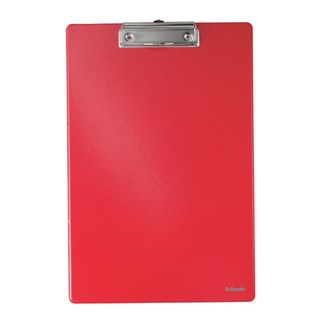 Portablocco con clip Esselte Standard cartoncino/polipropilene rosso 56053