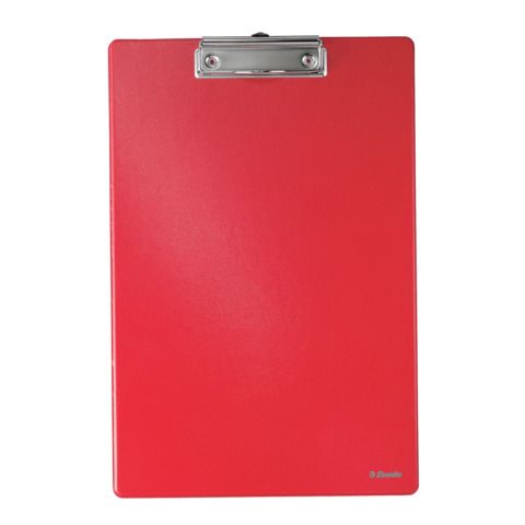 Portablocco con clip Esselte Standard cartoncino/polipropilene rosso 56053
