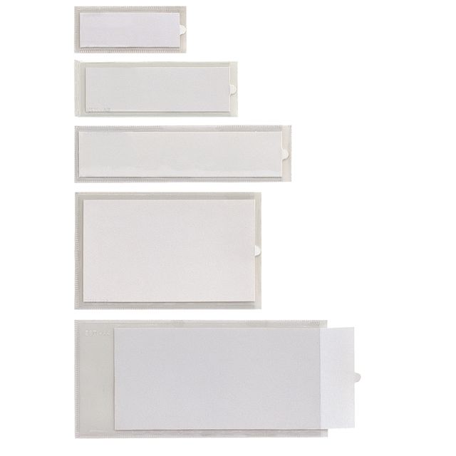 Portaetichette adesivo Iesti A1 - 24 x 63 mm - trasparente - Sei Rota - conf. 1…
