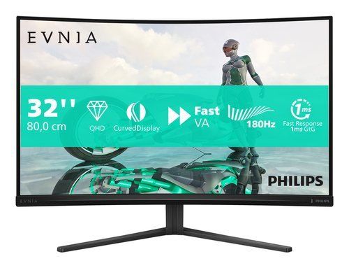PHILIPS EVNIA 32M2C3500L/00 GAMING 31.5" CURVO QUAD HD 2560 x 1440 300 CD/mq CO…