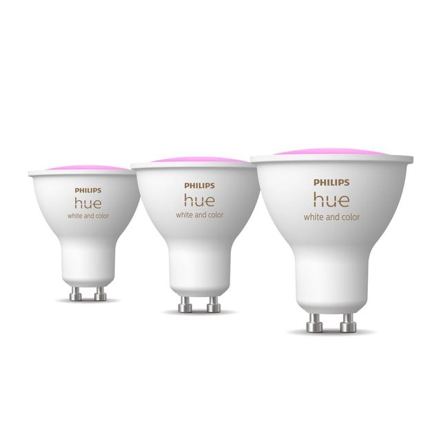 PHILIPS HUE WHITE COLOR AMBIANCE 3X GU10