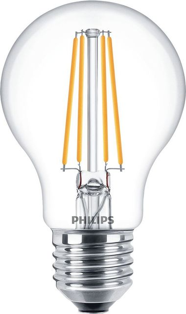 PHILIPS LED GOCCIA VETRO FILAM 60W E27 4000