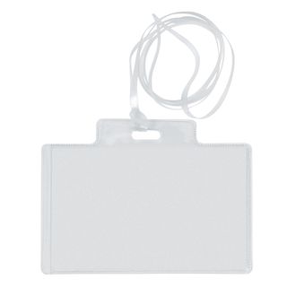 Portanome Pass 3EC - con cordoncino trasparente - 9,5 x 6 cm - PVC - Sei Rota -…