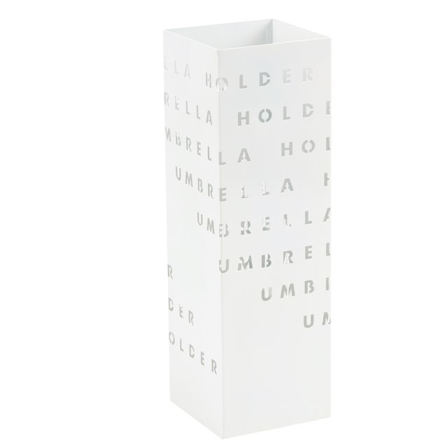 Portaombrelli - 15,5 x 15,5 x 49 cm - metallo verniciato - fantasia lettere - b…