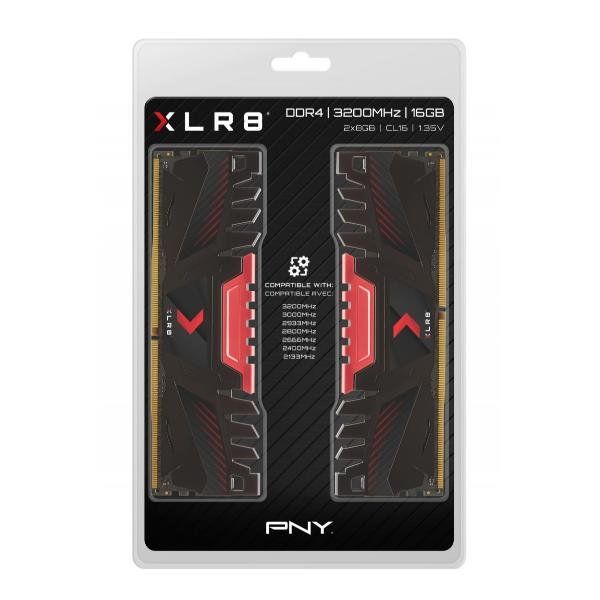 PNY Anarchy X - DDR4 - kit - 16 GB: 2 x 8 GB - DIMM 288-PIN - 3200 MHz / PC4-25…
