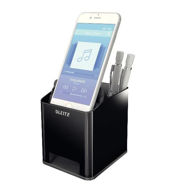 Portapenne con amplificatore DUAL COLOR nero LEITZ
