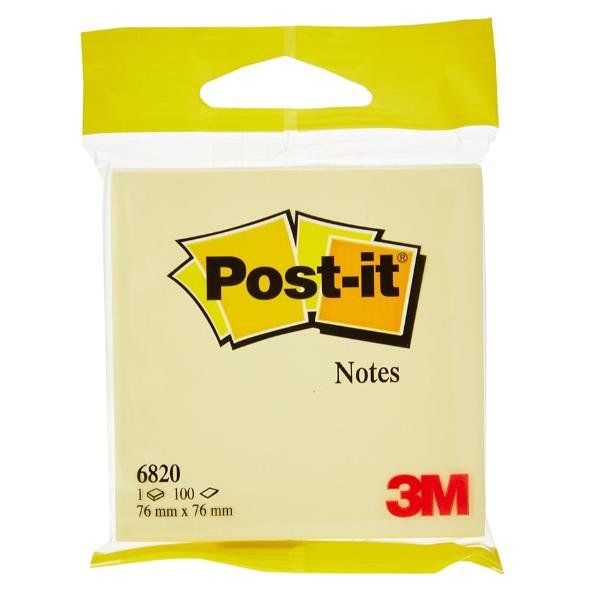 POST-IT QUADRATO GIALLO 100 FG.APPENDIBILE 76 X76 MM