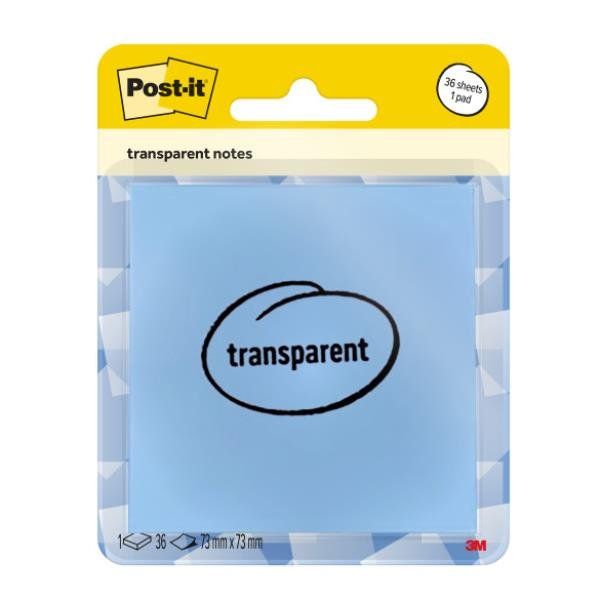 POST-IT TRANSPARENT WASHED DENIMBLU