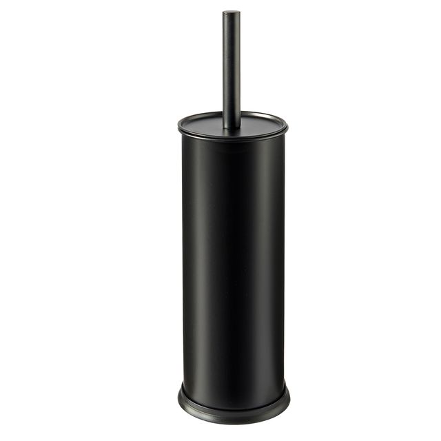 Portascopino Vic D 9,5x H27cm acciaio inox nero satinato Perfetto